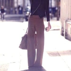 Trina Turk Chocolate Brown Wide Leg Slacks